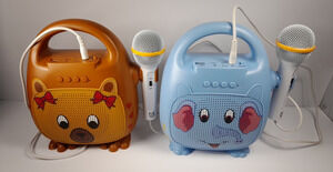 Singimals Kids Karaoke Speaker with Microphone Elephant and Bear